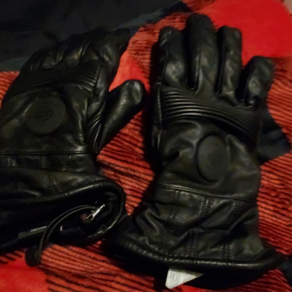 Mens Harley Davidson Leather Riding Gloves